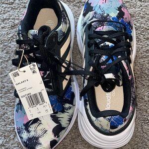 adidas Women's Floral Sneakers - Black, Blue, Pink size 7.5